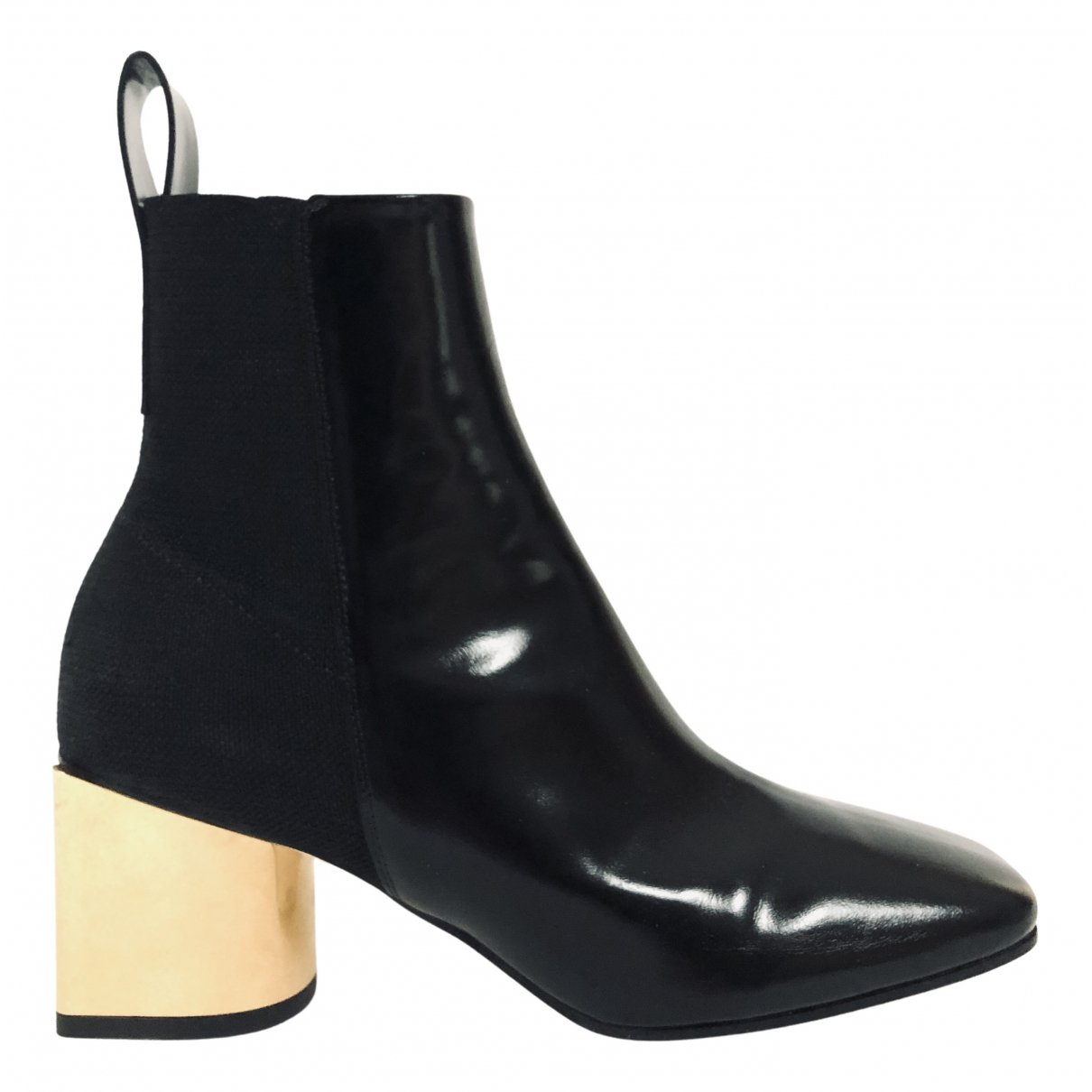 black patent boots size 7